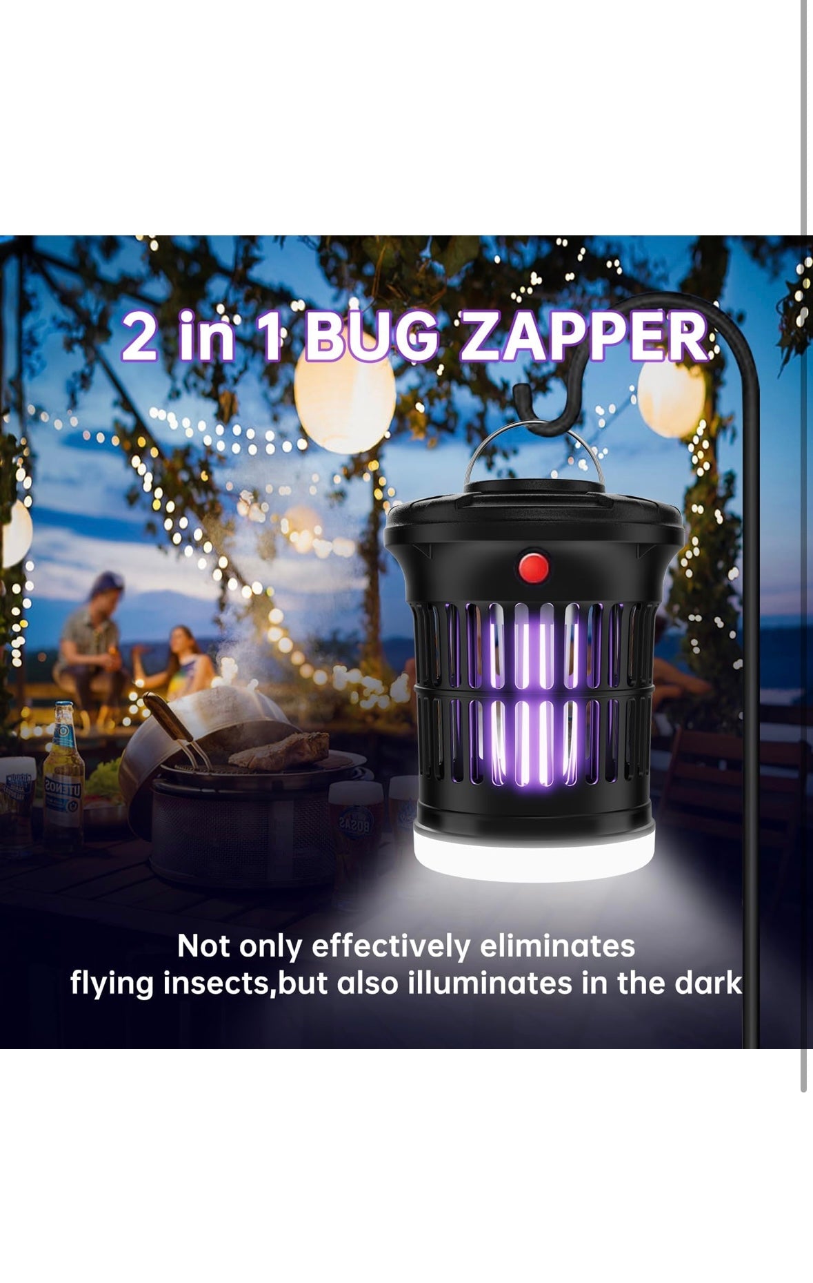 Outdoor bug zapper